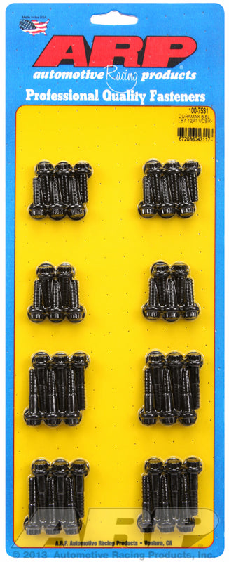 6.6L Duramax LB7 ARP 100-753X black oxide valve cover bolt kit
