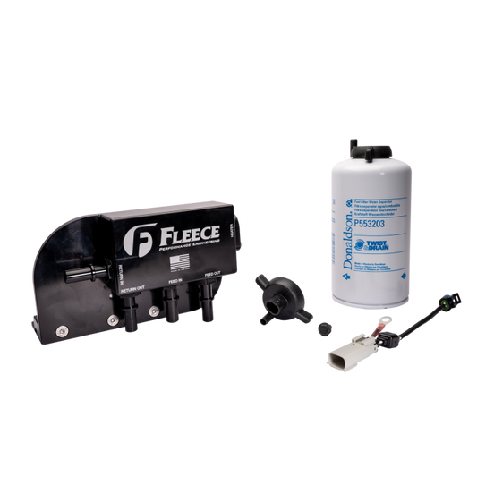 Fleece Performance Under Bed Fuel Filter Assembly for 2017-2024 Ford F250-550